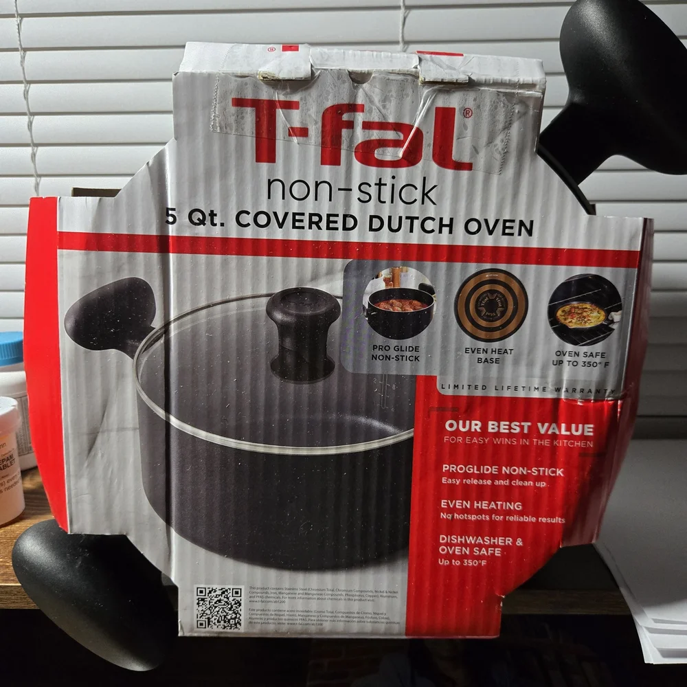 T-fal Non-Stick Black‎ Covered Dutch Oven